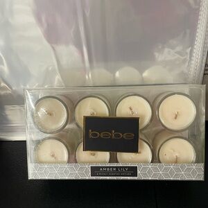 Bebe 8ct. Amber Lily Votive Candle Set New